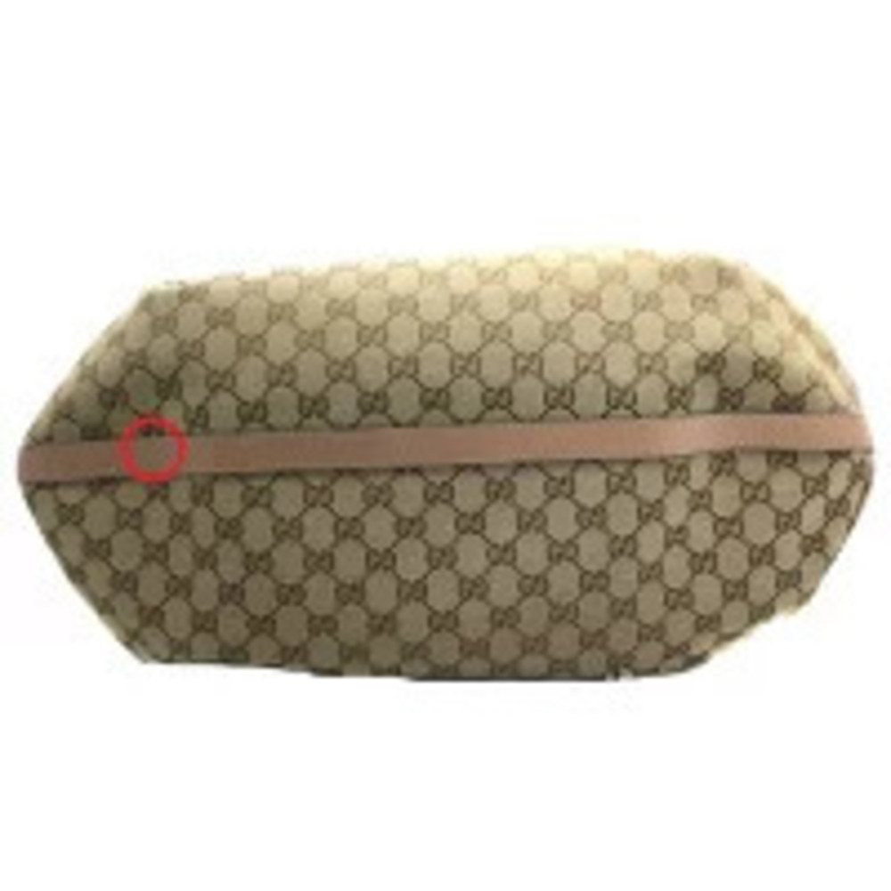 GUCCI GG Canvas Tote Bag Beige Pink Handbag - Picture 4 of 13